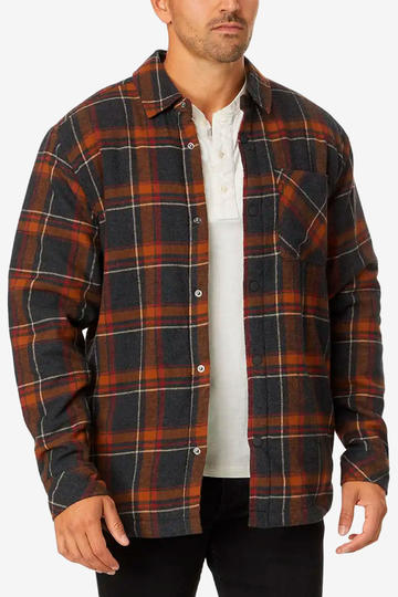 Campera HURLEY PORTLAND SHERPA LINED FLANNEL